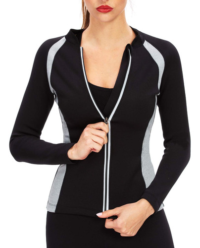 Chaqueta De Sauna Dolovey Para Mujeres Camisa De Entrenamien