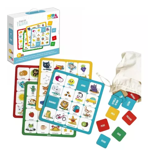 Bingo infantil: jogo de tabuleiro (bingo para crianças, zingo