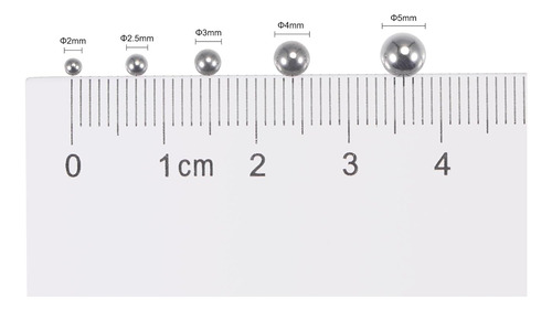 Uxcell 50pcs 5 Mm 440c Bolas De Rodamiento De Acero Inoxidab