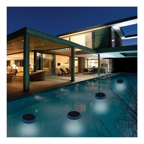 1pc Luz Flotante Solar 7 Cambio De Color Impermeable
