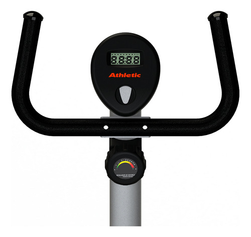 Bicicleta Ergométrica Athletic Clb 10 Vertical Suporta 150kg Cor Cinza