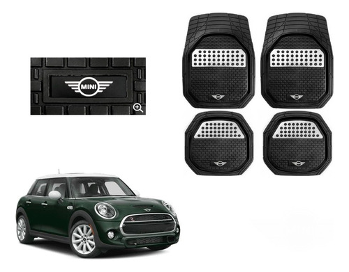 Tapetes 4pz Charola 3d Logo Mini Cooper 2019 A 2020