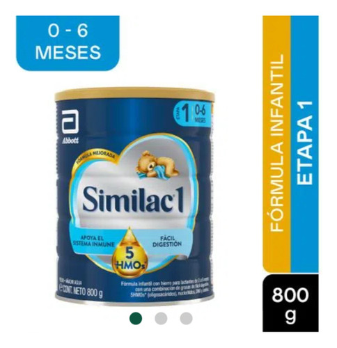 Similac 1 5hmo sabor neutro en polvo lata 800g