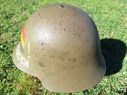 Casco Antifranquista Guerra Civil Española Viva La Republica (Usado)