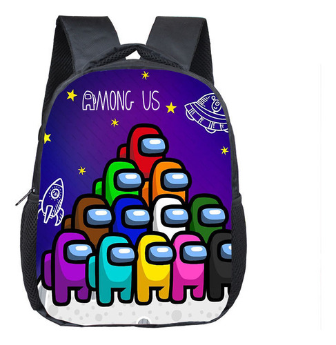 Mochila Space Werewolf Amongus Simple University Style Oxfo