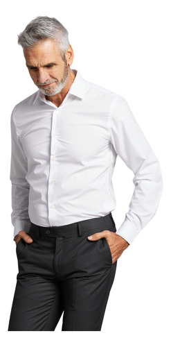 Camisa Slim Fit Blanca Devré 44d0300