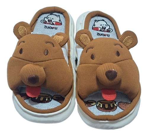 Pantuflas Ojotas Kawaii Animales Para Mujer 