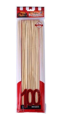 Palito Brochette 30 Cm X 100 Unidades Bolsa Roja 5 Paquetes