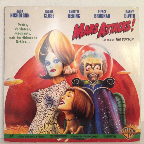 Mars Attacks Tim Burton Lasser Disc