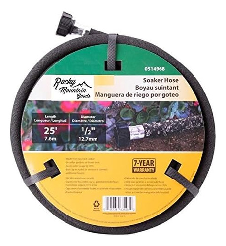 Rocky Mountain Goods Soaker Hose - Caucho Resistente - Ahorr