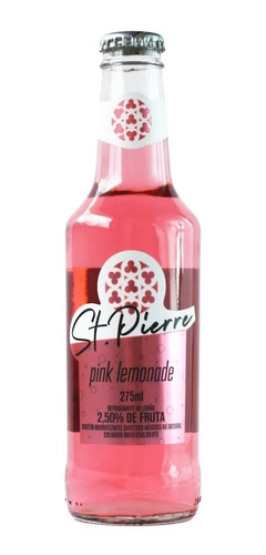 Refrigerante Pink Lemonade St. Pierre Garrafa 275 Ml