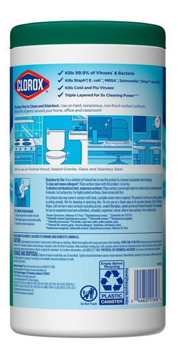Clorox 75 Toallas Desinfectantes Fresh Scent Antibacterial