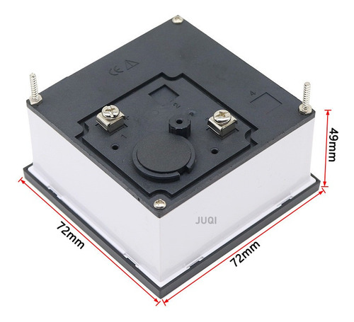 Amperímetro Análogo 0 A 100amp 72x72,a Panel Analógico Aguja