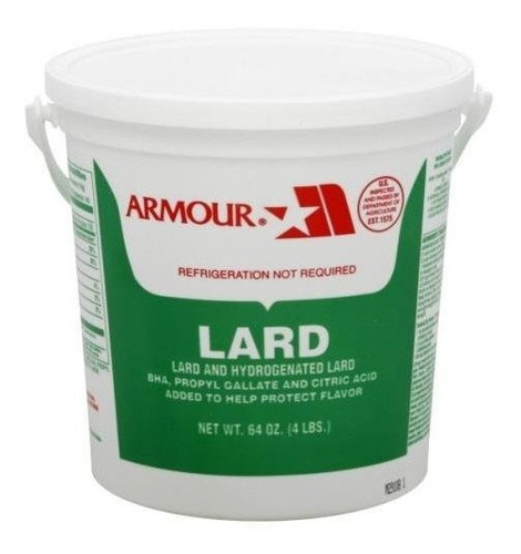 Armor Manteca De Cerdo Pail, 4 Lb.