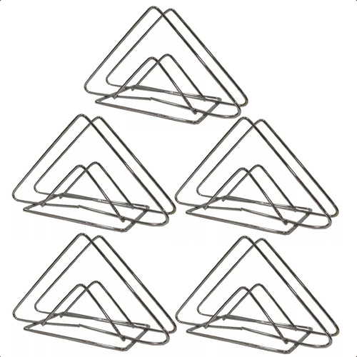 Servilletero Metal Cromado Triangular 