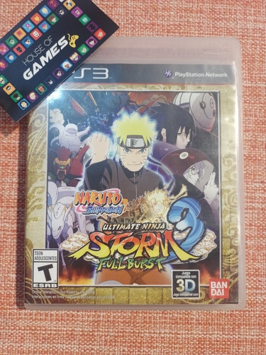 Naruto Storm 3 Full Burst Storm Ninja Ps3 Mídia Física Usado