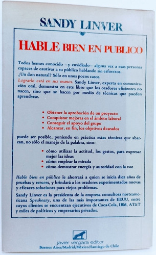 Hable Bien En Público Sandy Linver