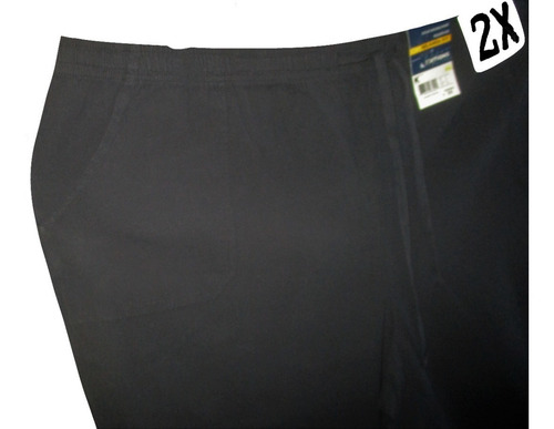 Capri Bermuda Negro Amplio Talla 2x (38/40) Basic Edition