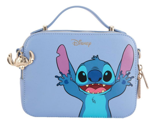 Croosbody Disney Rosa Claro Estampada Dorado Rosa Claro