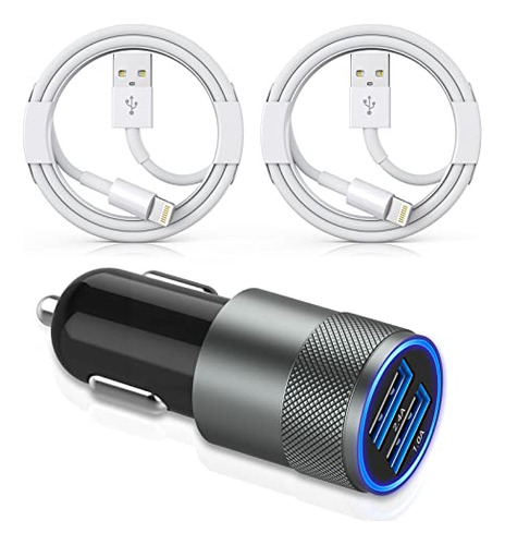 [apple Mfi Certified] iPhone Car Charger,3.4a Fast Charge Du