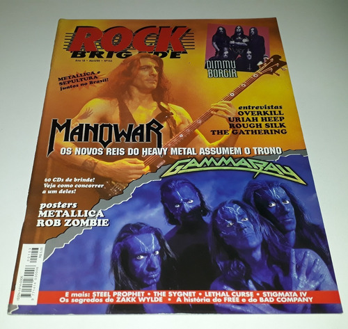 Rock Brigade 153 Manowar Gamma Ray Rob Zombie Metallica