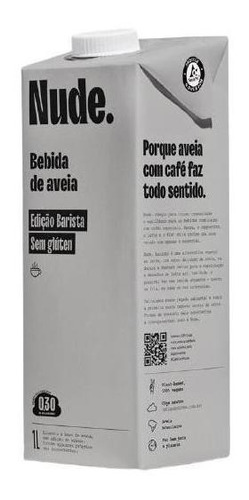 Leite Vegetal De Aveia Barista Orgânico Nude 1l