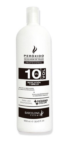Imagen 1 de 1 de Revelador De Color 10 Vol Profesional+oxígeno+ Color 900ml