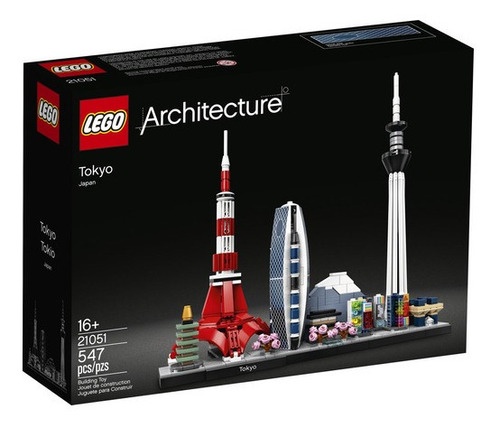 Imagen 2 de 2 de Bloques para armar Lego Architecture Skyline Collection Tokyo 547 piezas en caja