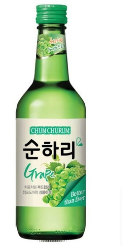 Soju Bebida Coreana Uva Grape 360ml
