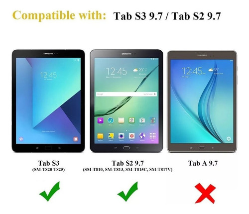 Mica Cristal De Vidrio 9h Para Galaxy Tab S3 9.7 T820 T825
