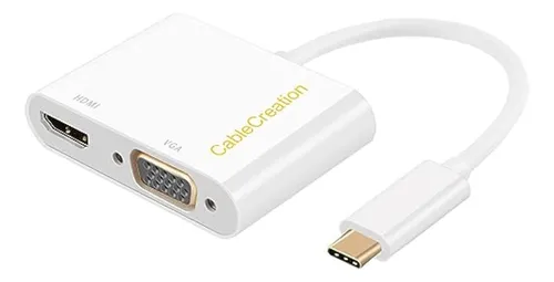 Cablecreation - Adaptador Usb C A Hdmi + Vga;