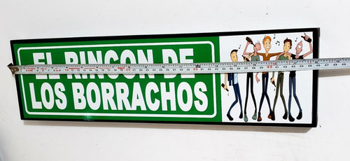 Rincon Km De Los Borrachos Cantina Cuadro Cartel Bar 04 Y189