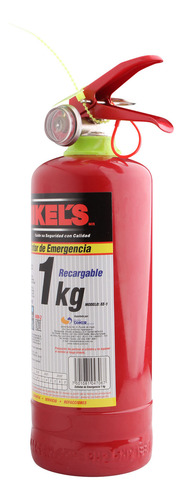 Extintor De Emergencia Automovil 1 Kg Recargable Soporte