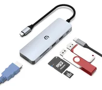 Comprar Estación De Acoplamiento, Concentrador Usb-c Totu 6 En 1 Que