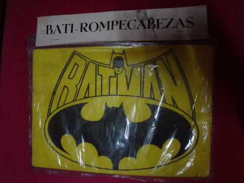 Batman Bati Rompecabezas De Goma Años 90