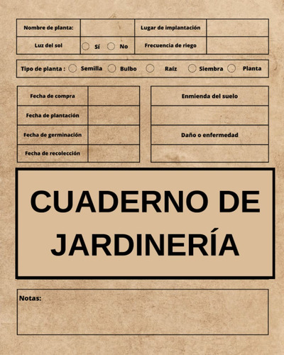 Cuaderno De Jardinería: Planificador De Jardín | Cuaderno De