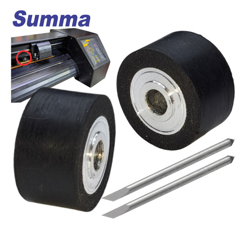 Pinch Roller Summa Compatible 2 Pz+2 Navajas Gratis Med.orig