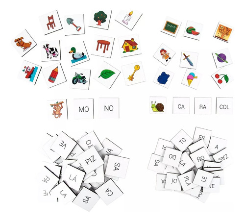 Juego De Mesa Infantil Didáctico "El Club De Las Sílabas" Barco de Papel Para Aprender A Escribir