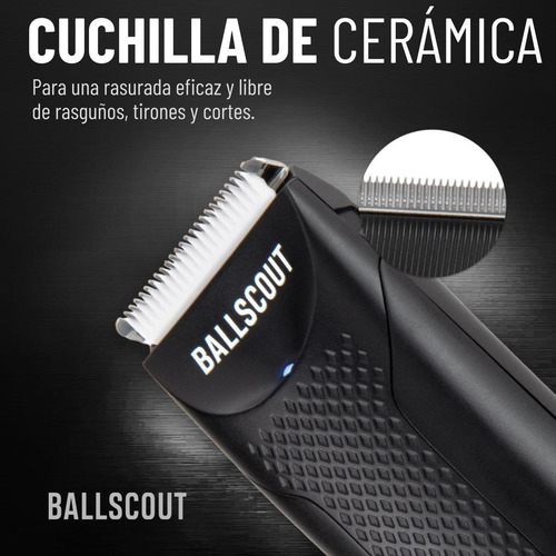 Imagen 8 de 10 de Afeitadora Ballscout Smooth Resistente Al Agua Kit Accesorio