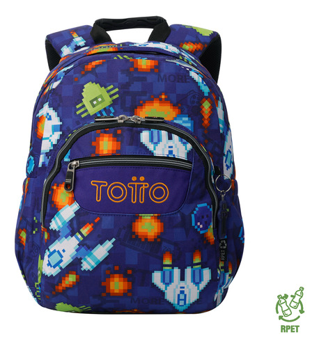 Mochila Escolar Para Niño Notebook 13 Gommas Totto