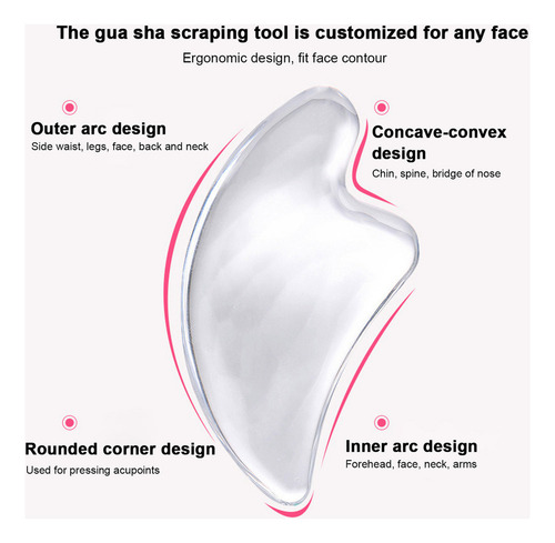 Nuevo Herramienta De Masaje Facial Gua Sha For Levantar La