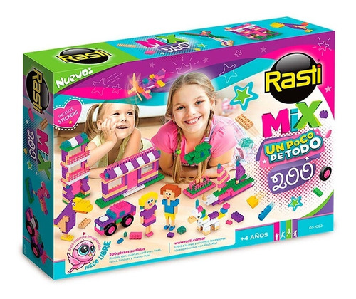Rasti Mix 200 Piezas De Todo Un Poco Nenas Bloques Original