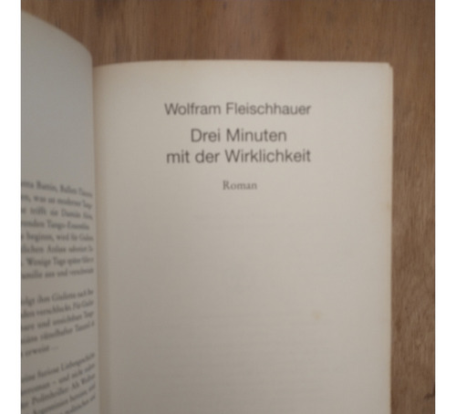 Drei Minuten Mit Der Wirklichkeit - Wolfram Fleischhauer (Usado)