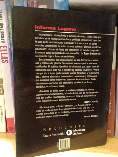 Informe Lugano - Susan George - Icaria Editorial (Usado)