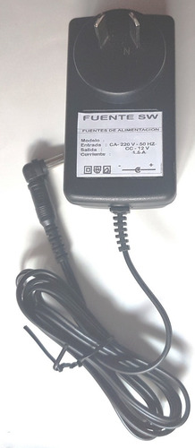 Imagen 1 de 3 de Transformador/fuente/sw/teclados,12v,1.5a/casio/yamaha/etc