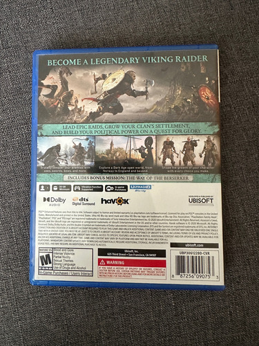 Assassin's Creed Valhalla Ps5 Físico (Usado)