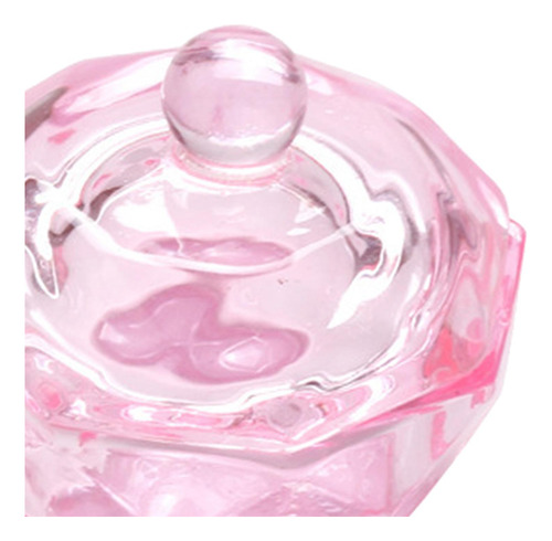 Recipiente Rosado Del Cuenco Del Plato De Dappen De Vidrio