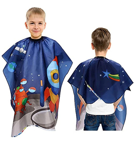 Aethland Capa De Corte De Pelo Impermeable Para Niños, Capa