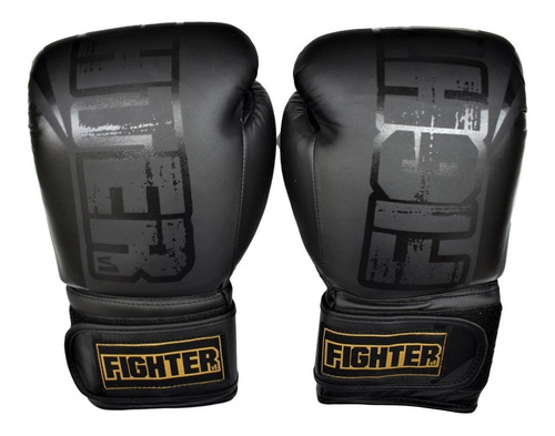 Guantes De Box Voit Fighter Negros 12 Onzas