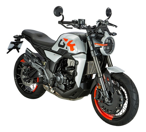 Zontes Gk 350 - Plata/naranja - Beta Del Nea